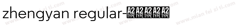 zhengyan regular字体转换